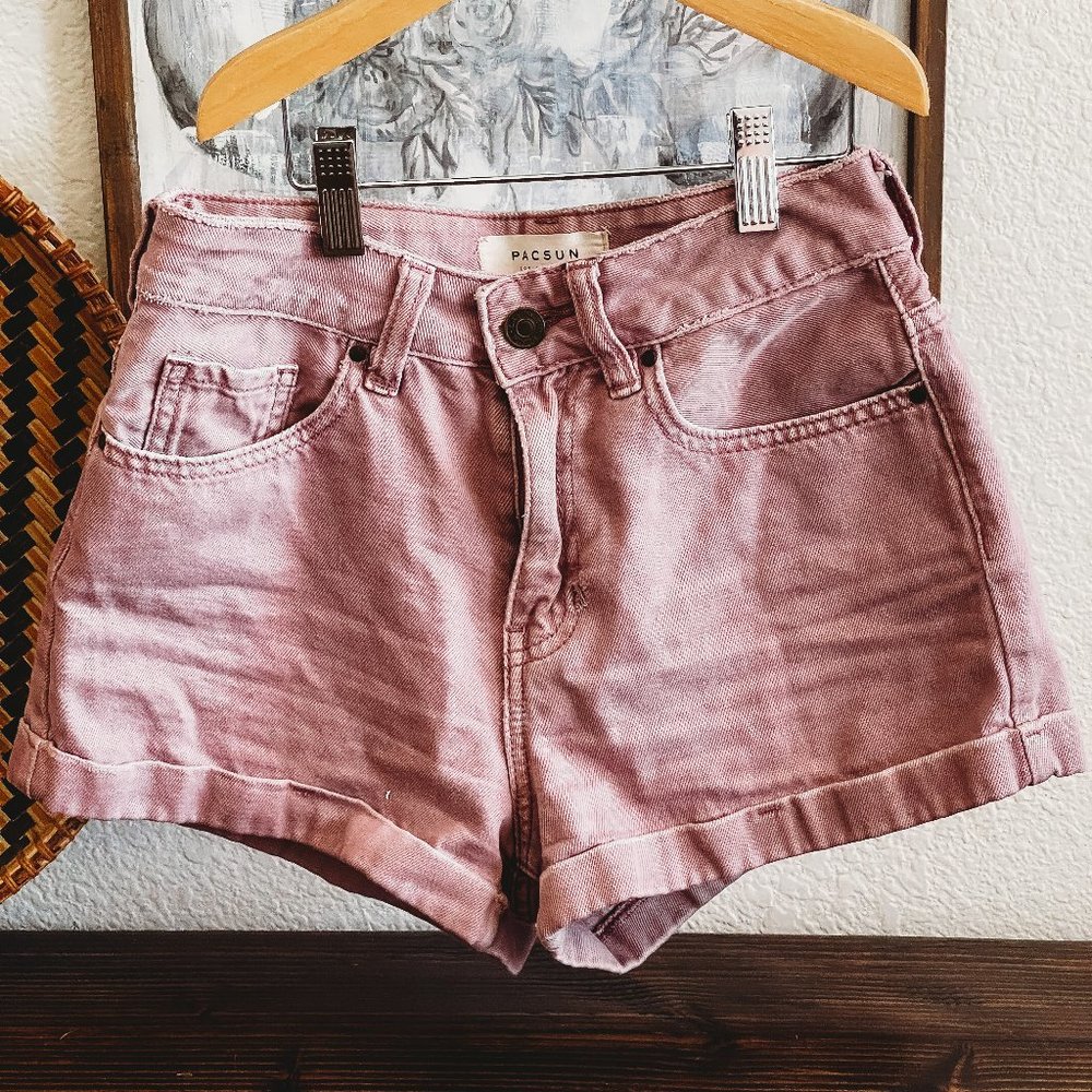 PACSUN MOM SHORTS SOFT PINK SZ 23